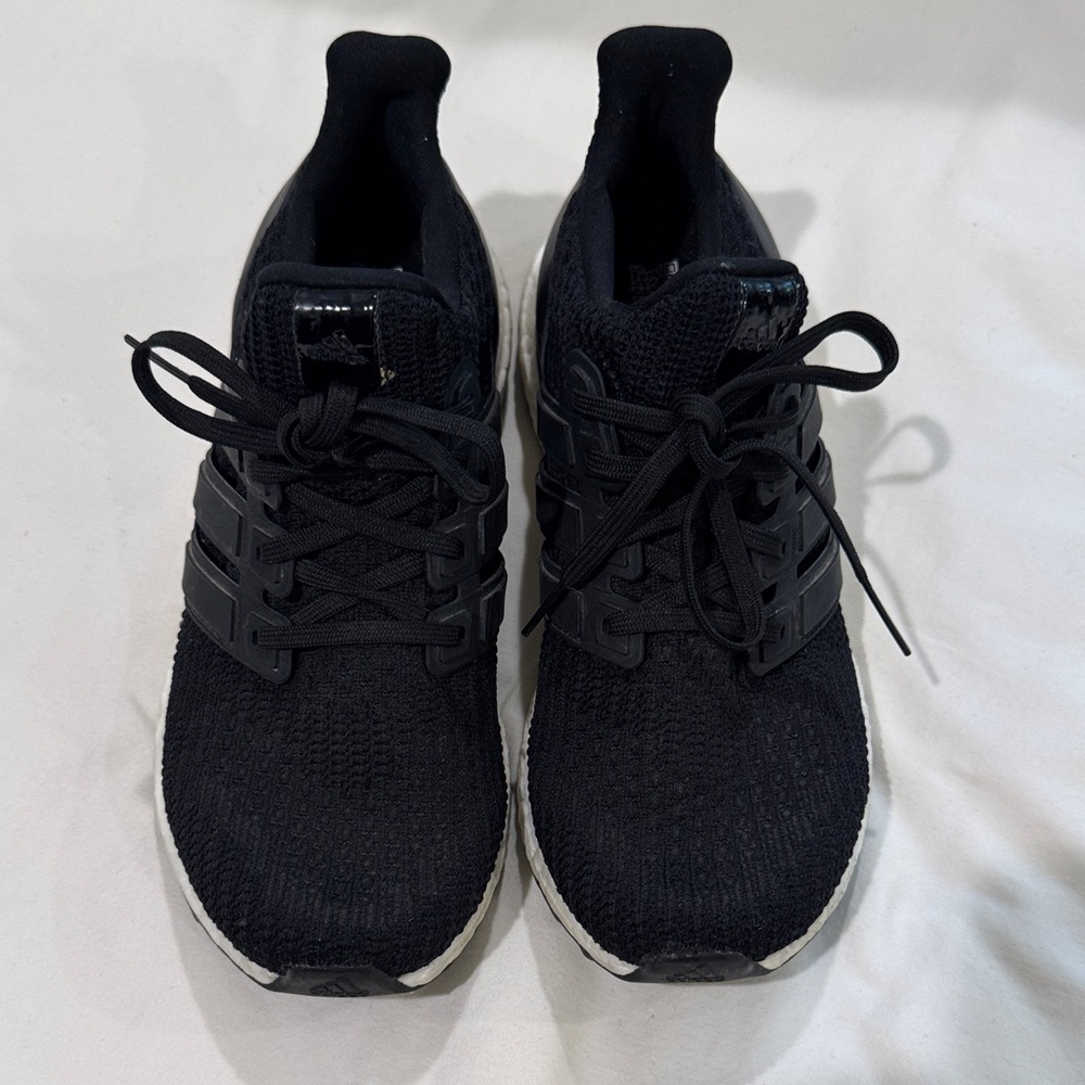 Adidas women’s ultra boost Black and White Athletic Shoes